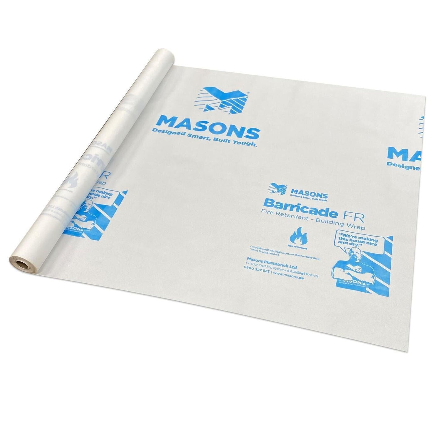 Class 4 Vapour Permeable House Wrap — Premium Weather Barrier (45m² Roll)